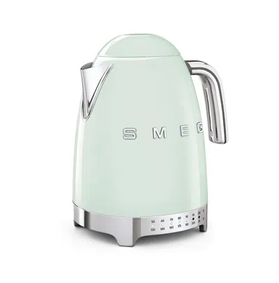 Smeg Retro Style Variable Temperature Electric Kettle In Green