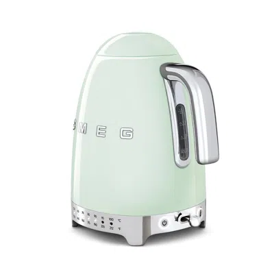 Smeg Retro Style Variable Temperature Electric Kettle In Green
