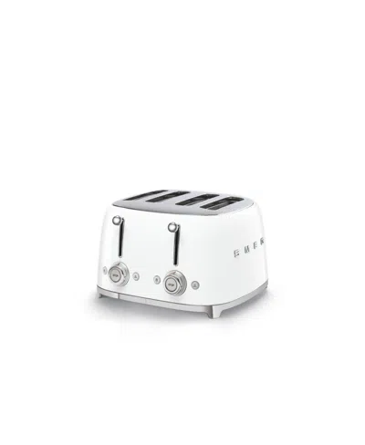 Smeg Retro 4 Slot Toaster In White