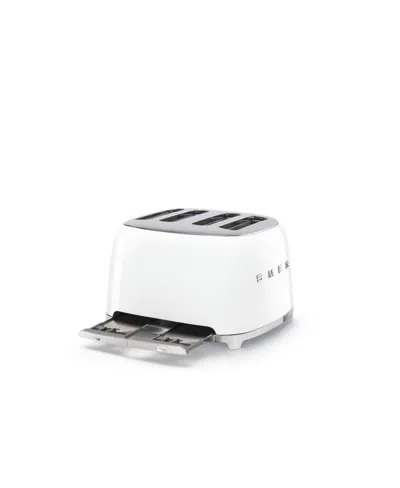 Smeg Retro 4 Slot Toaster In White
