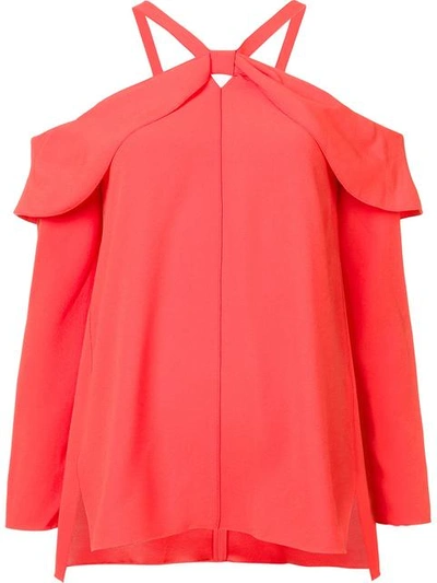 Shop Proenza Schouler Off-shoulder Blouse In Red