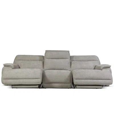 Macy's Ozryn 3-pc. Fabric Sofa With 3 Power Motion Chairs, Exclusively At  In Gray