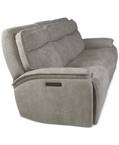 Macy's Ozryn 3-pc. Fabric Sofa With 3 Power Motion Chairs, Exclusively At  In Gray