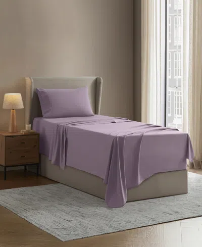 Nestl Premier Collection Deep Pocket 3 Piece Sheet Set, Twin Xl In Purple