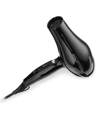 Stylecraft Professional Stay-temp Ionic Hair Dryer In Transparent