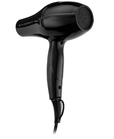 Stylecraft Professional Stay-temp Ionic Hair Dryer In Transparent