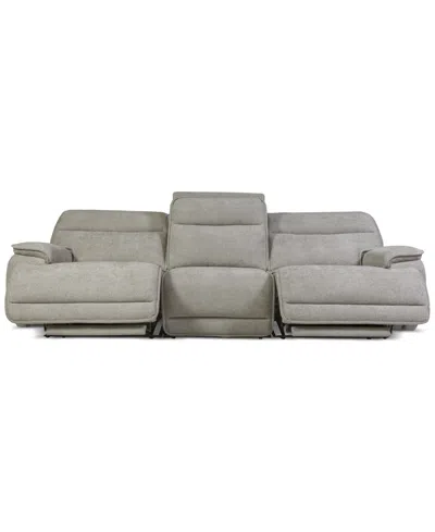 Macy's Ozryn 3-pc. Fabric Sofa With 2 Power Motion Chairs, Exclusively At  In Gray