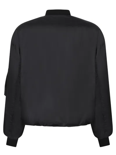 Balenciaga Black Nylon Uniform Merch Large Fit Bomber In Black