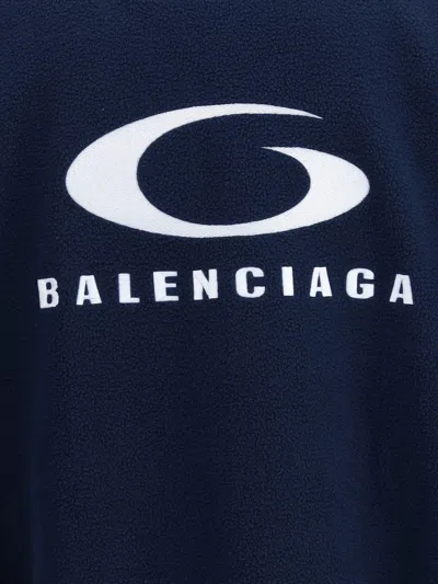 Balenciaga Fabiana Filippi Bicolor Tweed Boucle Jacket In Blue