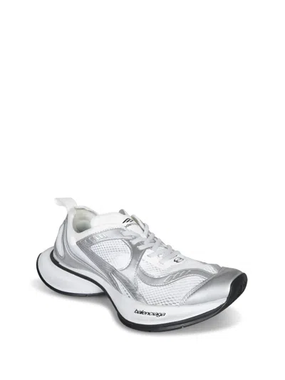 Balenciaga Circuit Canvas Low-top Sneakers In Silver