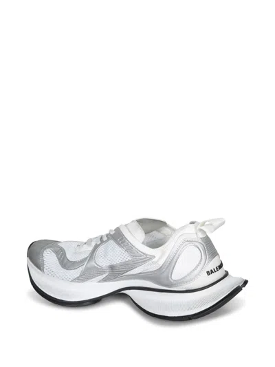 Balenciaga Circuit Canvas Low-top Sneakers In Silver