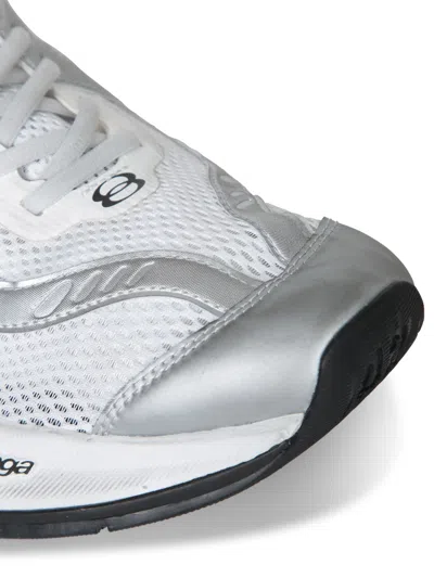Balenciaga Circuit Canvas Low-top Sneakers In Silver
