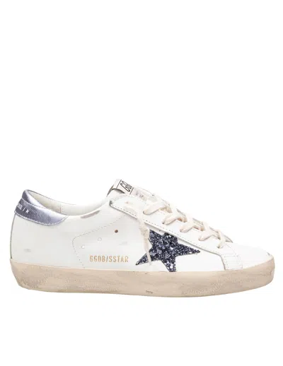 Golden Goose Sneakers Super Star White/black/wisteria In White