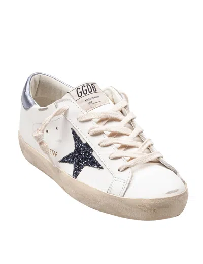 Golden Goose Sneakers Super Star White/black/wisteria In White