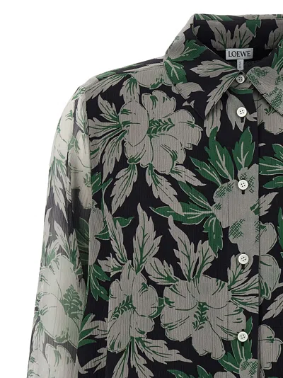 Loewe Silk Shirt Shirt And Blouse Multicolor