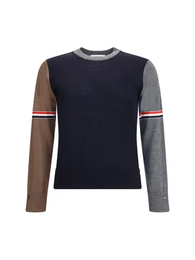 Thom Browne Virgin Wool Sweater In Multi