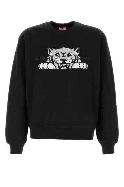 Kenzo Silm Fit Sweatshirt In Black