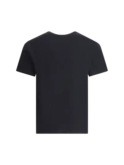 Valentino Cotton T-shirt With Vg Patch In Blue