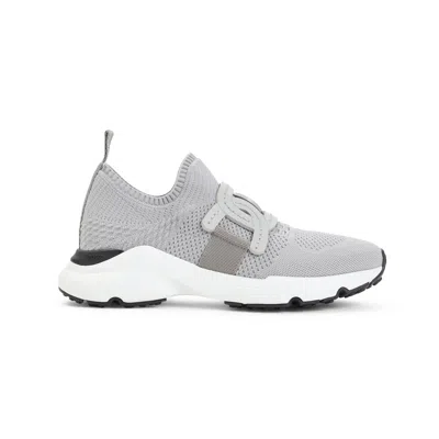 Tod's Breathable Grey Sneakers With Supportive Rubber Sole In Gray
