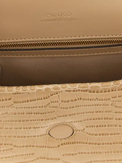 Pinko Love Bag Box Shoulder Bags Beige In Sand