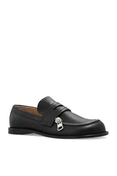 Jw Anderson J. W. Anderson Biker Moccasin In Black