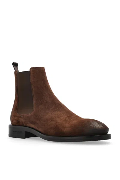 Dsquared2 Boot  Men Color Leather In Brown