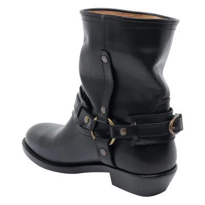 Isabel Marant 40mm Buckle-strap Leather Biker Boots In Multi