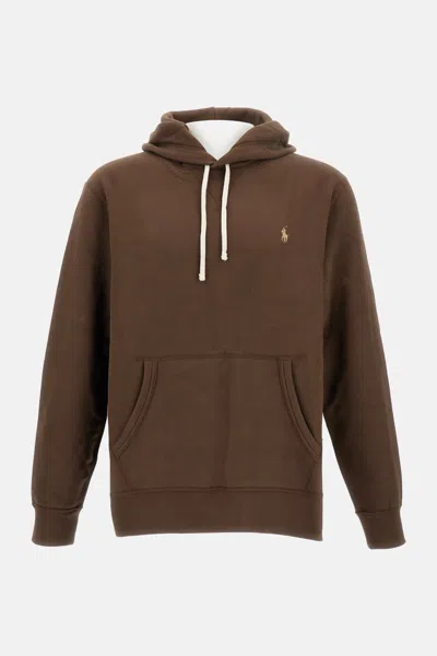 Polo Ralph Lauren Long Sleeve Shirts Man Ralph Lauren - Lspohood M2 Long Sleeve Knit - Brown In Brown