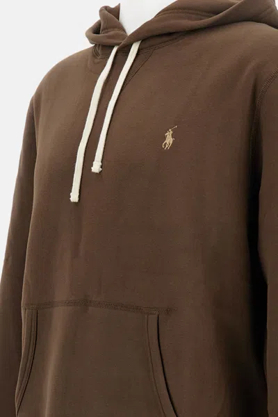 Polo Ralph Lauren Long Sleeve Shirts Man Ralph Lauren - Lspohood M2 Long Sleeve Knit - Brown In Brown