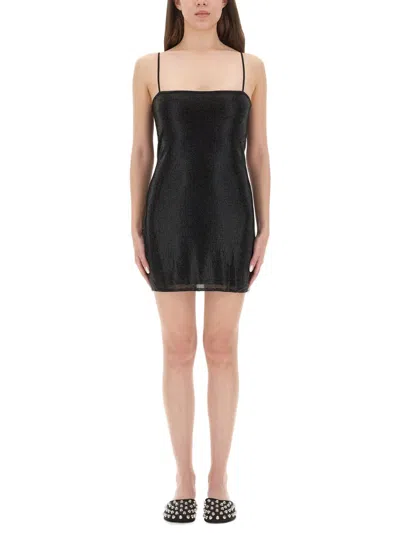 Alexander Wang Mini Dress With Crystals In Black