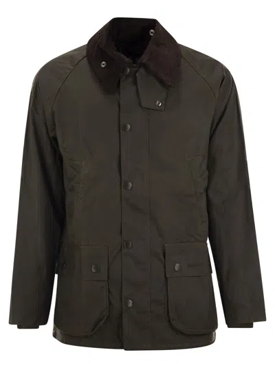 Barbour Classic Bedale Wax Jacket Aw25 Wax Cot Outw In Green