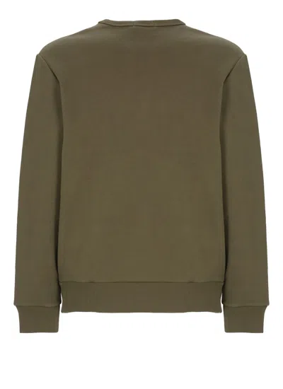 Ralph Lauren Olive Crewneck Embroidered Logo Sweatshirt In Green