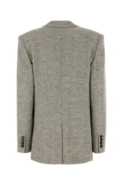 Stella Mccartney Herringbone Sb Jacket 6501563gj800 1210 In Gray