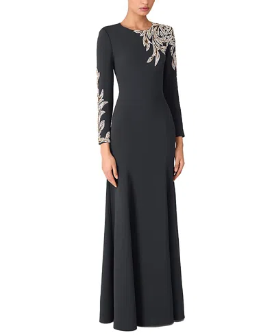 Jenny Packham Honor Sequin-embellished Maxi Dress In Gray