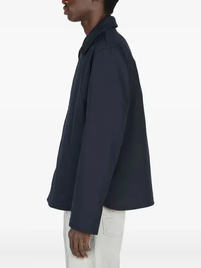 Diomene Button-fastening Padded Jacket In Blue