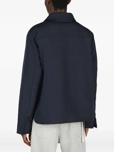 Diomene Button-fastening Padded Jacket In Blue