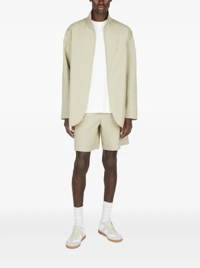 Diomene High-neck Embroidered Jacket In Neutral