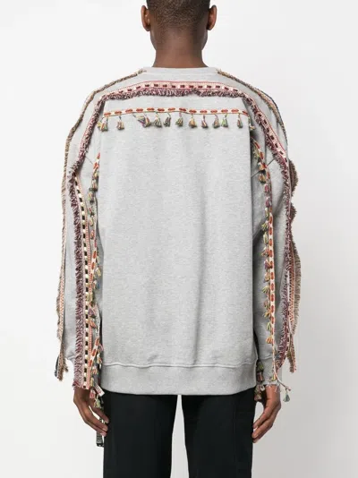 Ritos Tassel-detail Sweatshirt In Gray