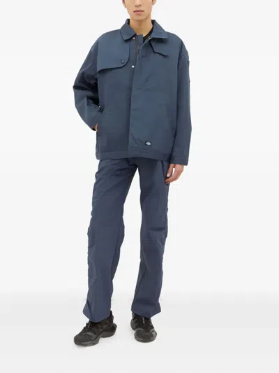 Dickies Button-fastening Patch-pocket Jacket In Blue