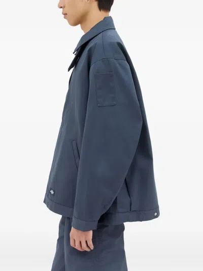 Dickies Button-fastening Patch-pocket Jacket In Blue