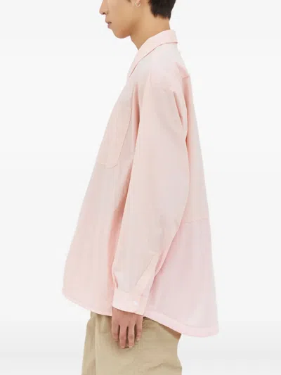 双口袋长袖衬衫