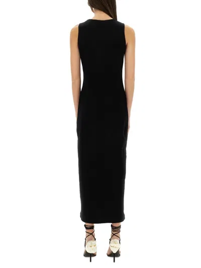 Magda Butrym Crochet Bra Dress In Black