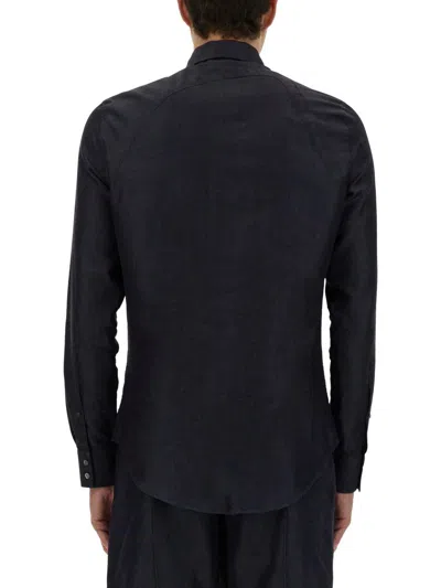 Alexander Mcqueen Harness Shirt With Unique T Buckle Detail In Black