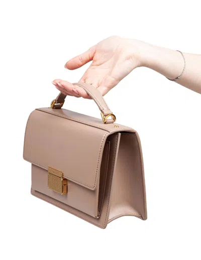 Golden Goose Structured Minimalist Black Bag With Timeless Appeal In Brown