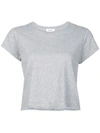 Re/done Cropped Hanes Boxy Fit 'perfect' T In Grey