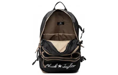 Converse Straight Edge Backpack 'black Brown' In Multi