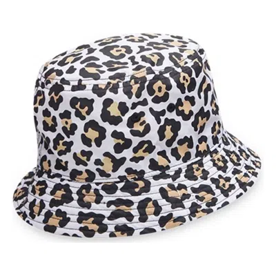 Converse Leopard Printed Reversible Bucket Hat 'white' In Animal Print