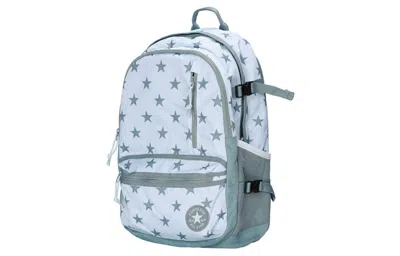 Converse Straight Edge Printed Backpack 'aqua Mist' In Blue