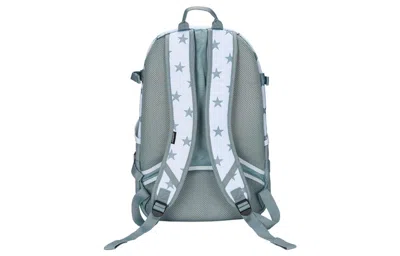Converse Straight Edge Printed Backpack 'aqua Mist' In Blue