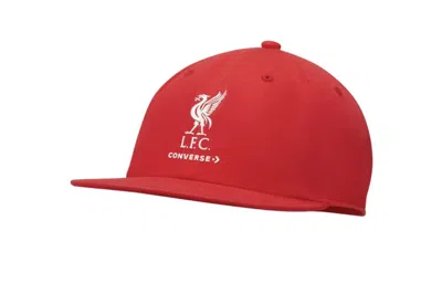 Converse X Lfc 6-panel Cap 'tomato' In Red